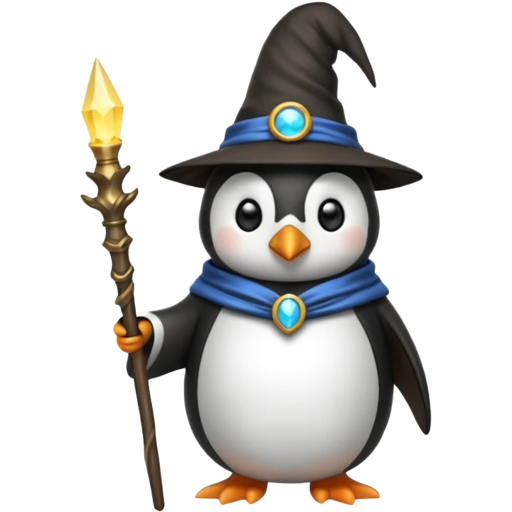 пингвин волшебник emoji