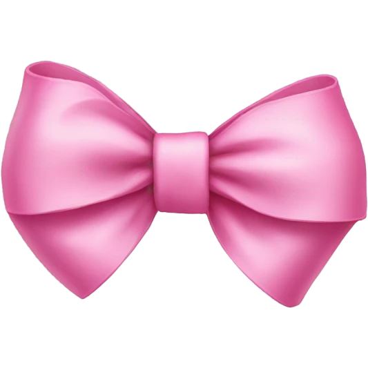 Pink bow emoji