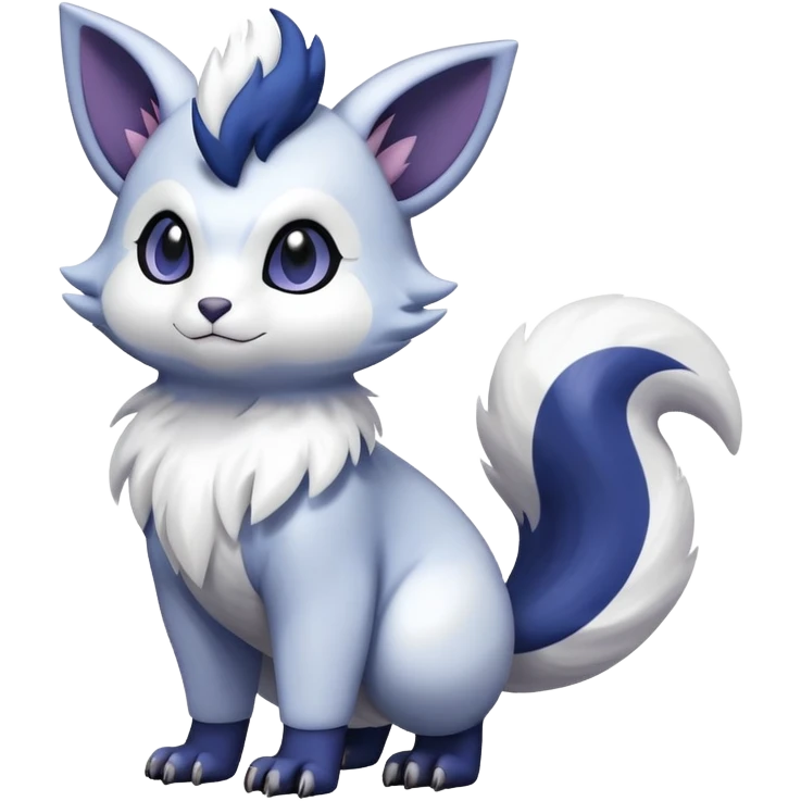 Shiny Furret-Absol-Noibat-Hybrid (Full body) emoji