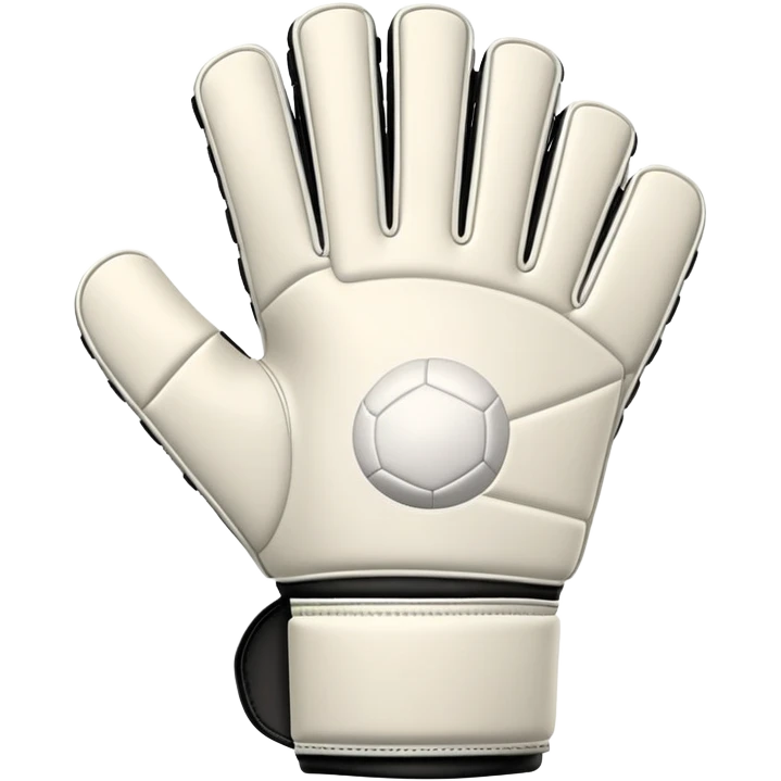 Create an emoji of a white soccer goalkeeper glove emoji