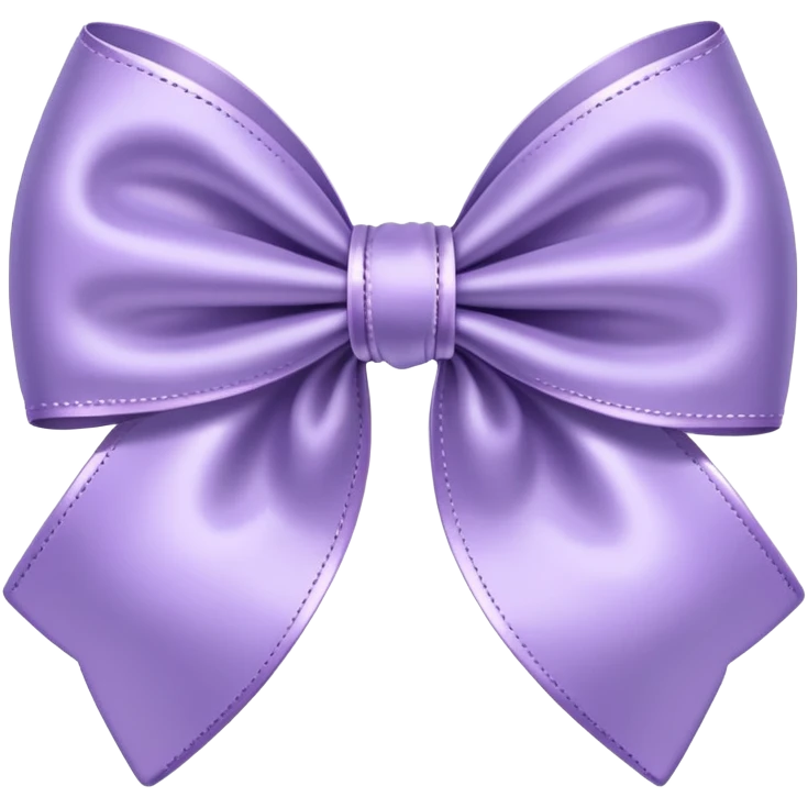 Lavender bow emoji