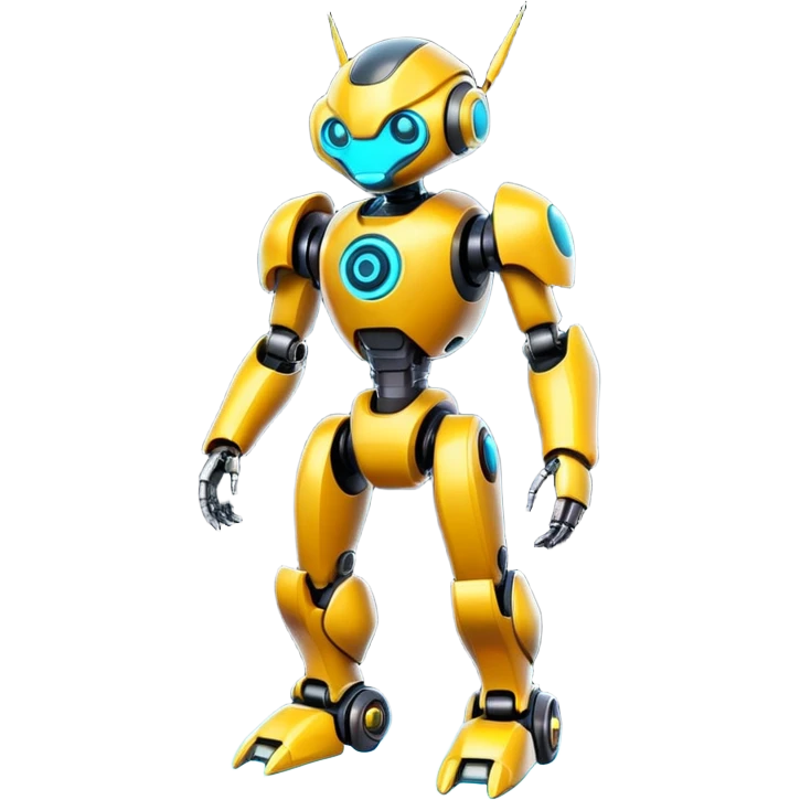Modern Cyber Lombax-Fakémon-creature, full body emoji