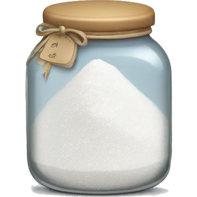 jar with white crystal powder emoji