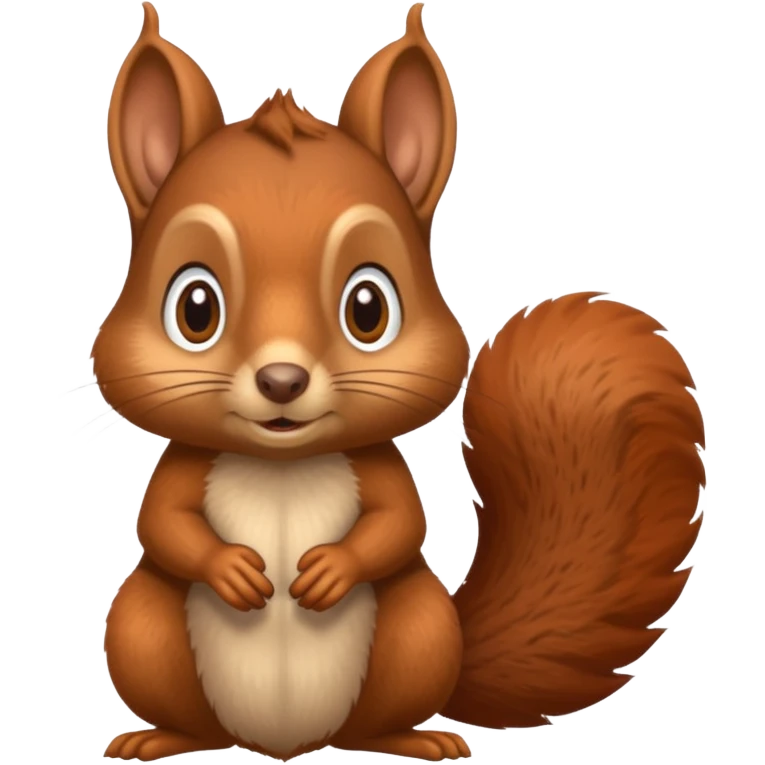 Skeptical squirrel emoji