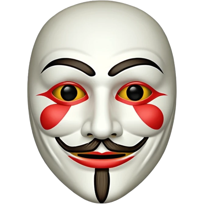 Guy Fawkes mask emoji