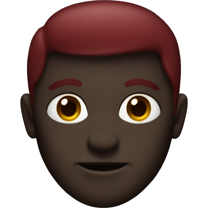 Dark red emoji