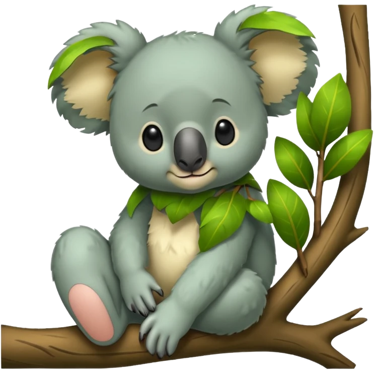 green koala on a tree emoji