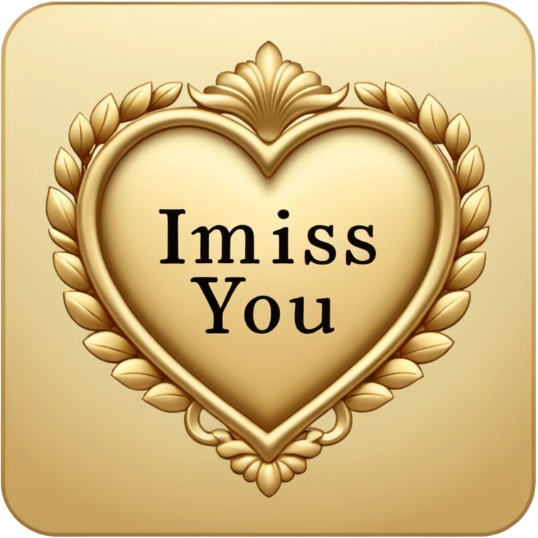 a card that says i miss you emoji