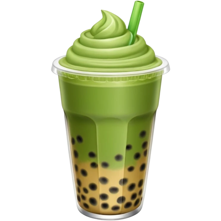Bubble tea matcha emoji