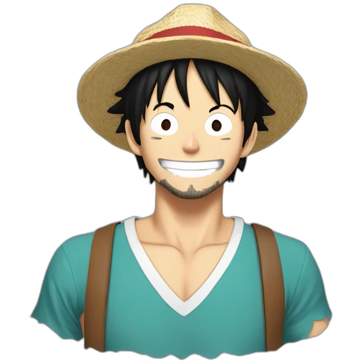 Luffy supporter Marseille emoji