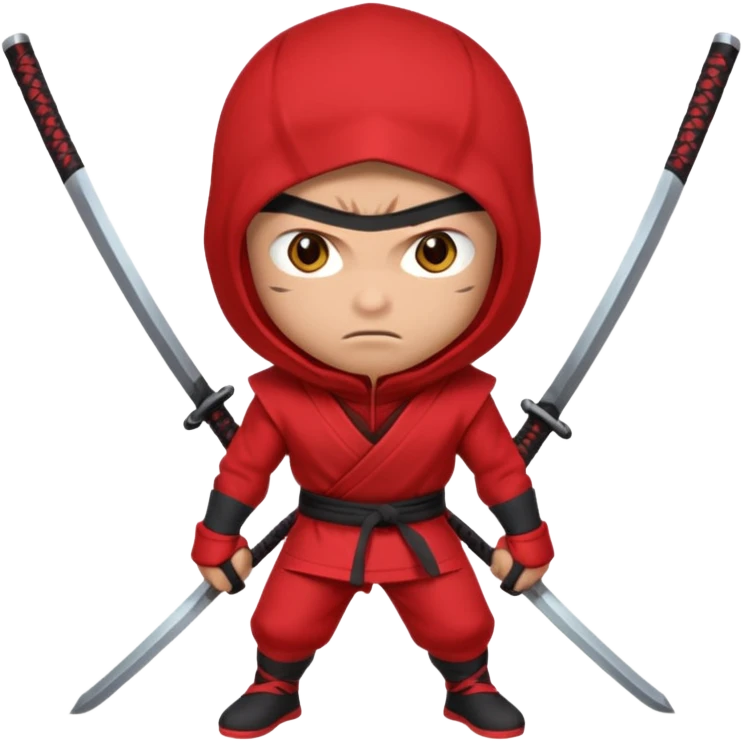 brown ninja red clothes emoji