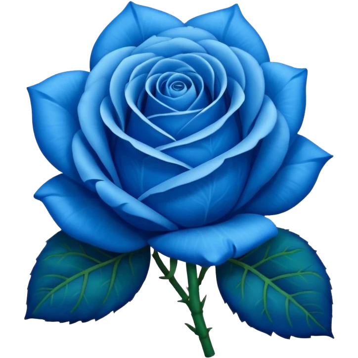 Rosa azul emoji