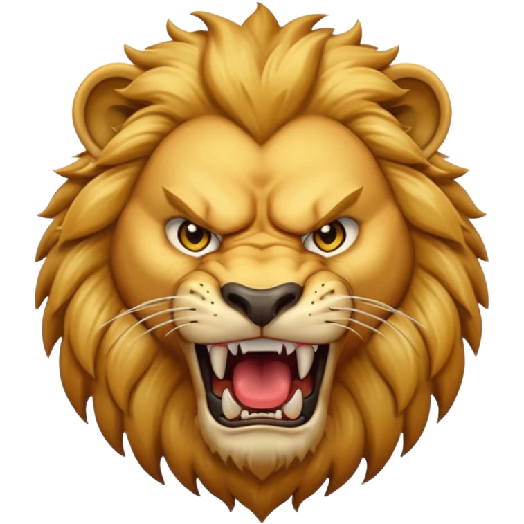 Angry lion emoji