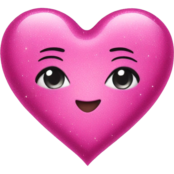 sparkly pink heart emoji