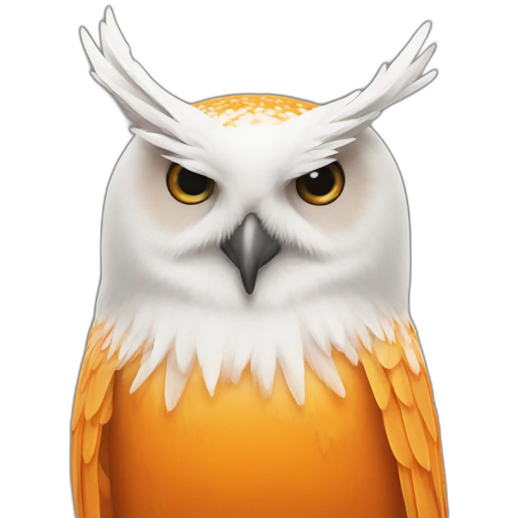 Orange avec des ailes emoji