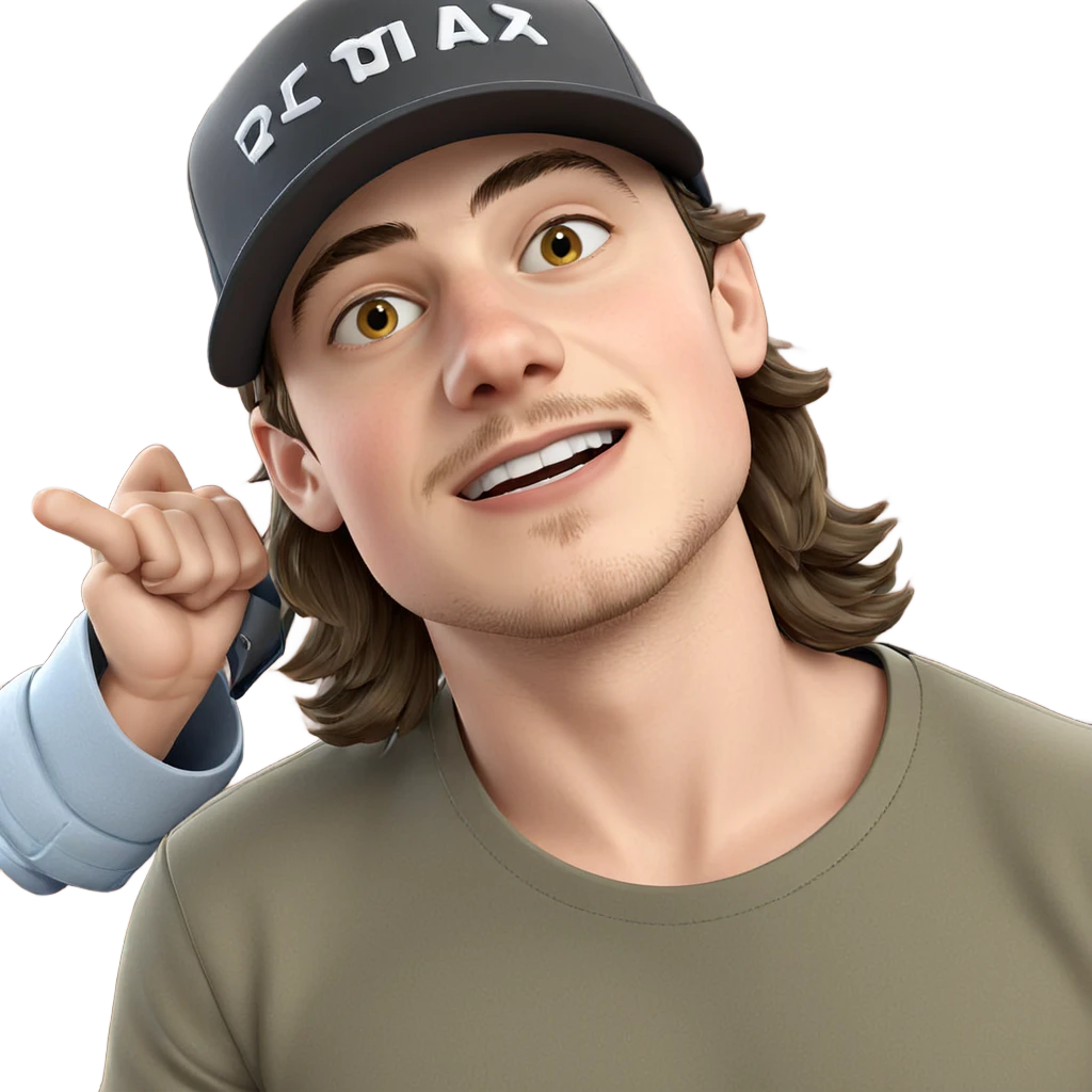 studious boy in casual style emoji