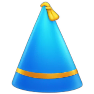 blue partyhat emoji