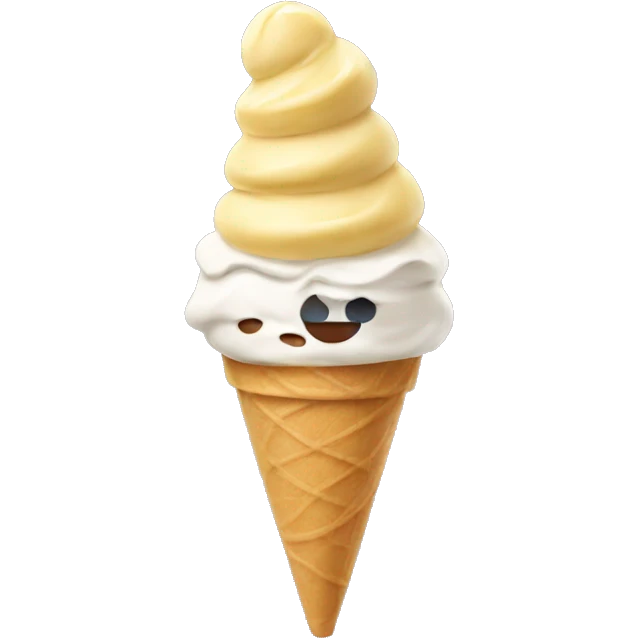 Gelato in a cone  emoji
