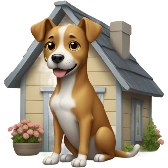 Dog with house emoji