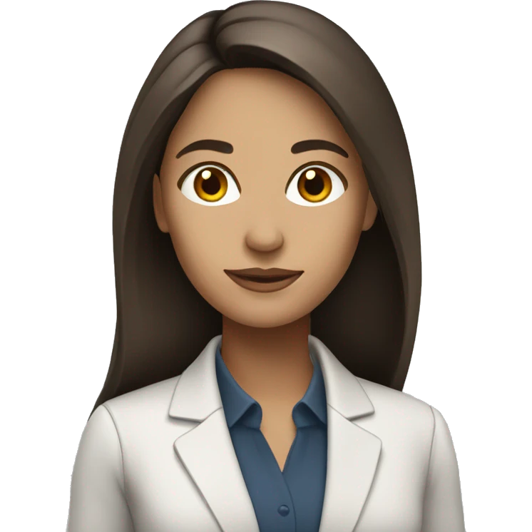 woman business analyst brunette with long hair  emoji