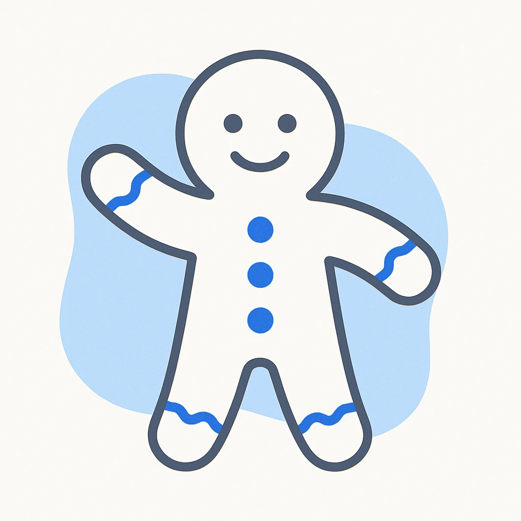 gingerbread man emoji