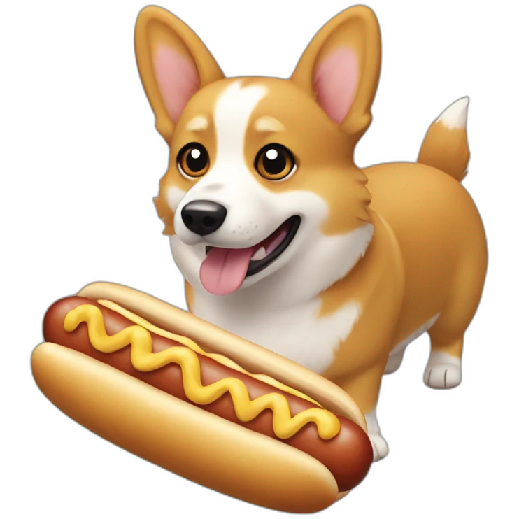 corgi hot dog pokemon emoji
