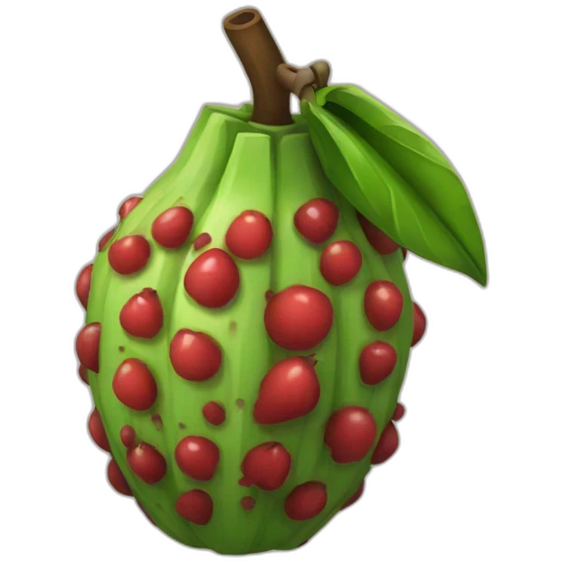 A grenade fruit emoji