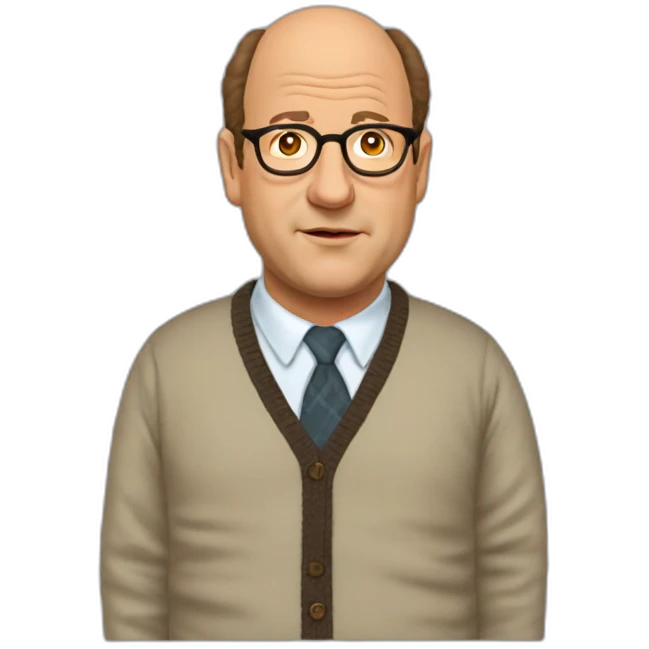 george costanza with cardigan emoji