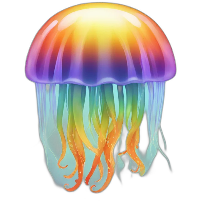 rainbow jellyfish emoji