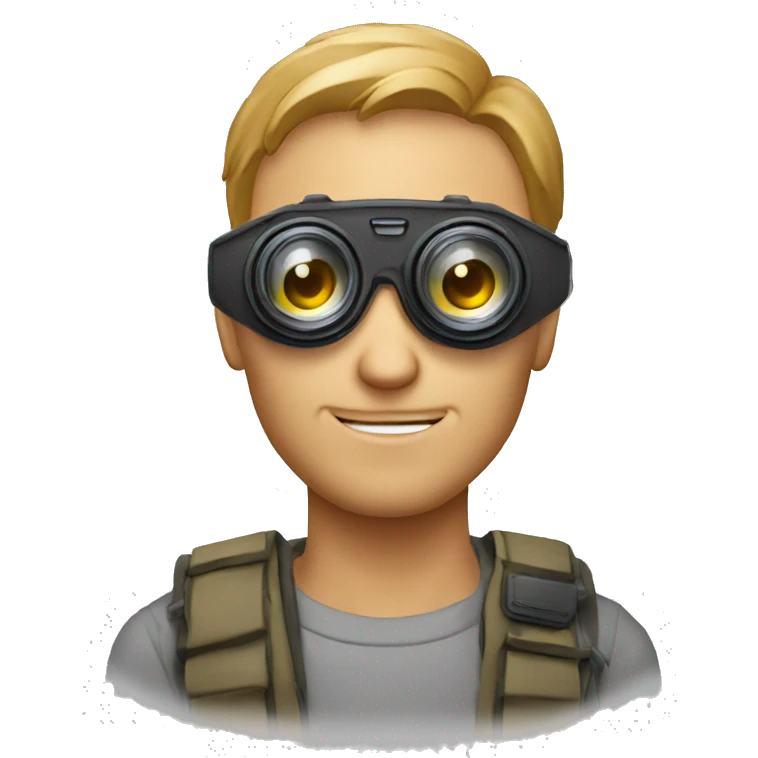 BLIND MAN whith photocamera emoji