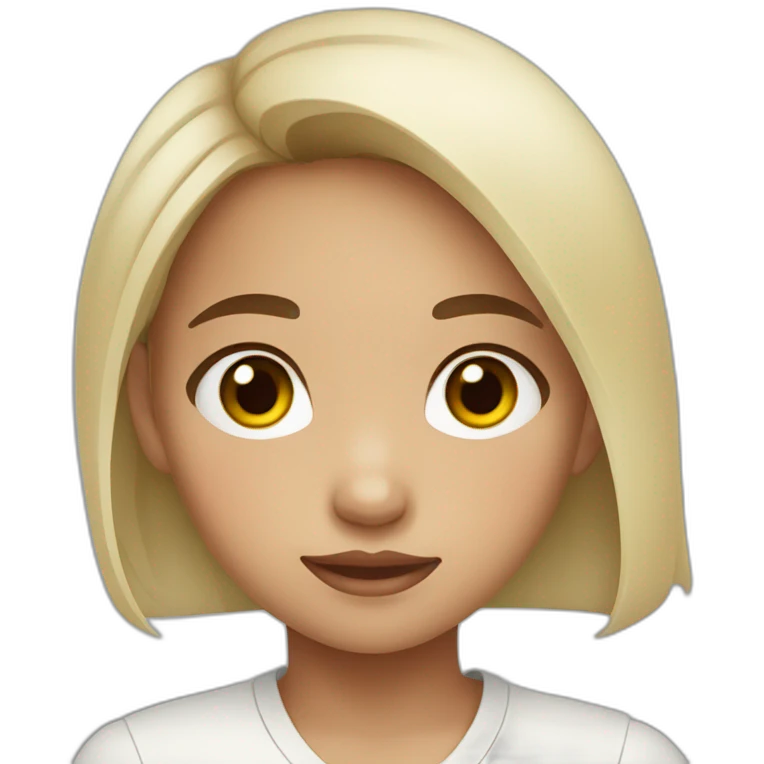 filipino girl with heterochromia emoji