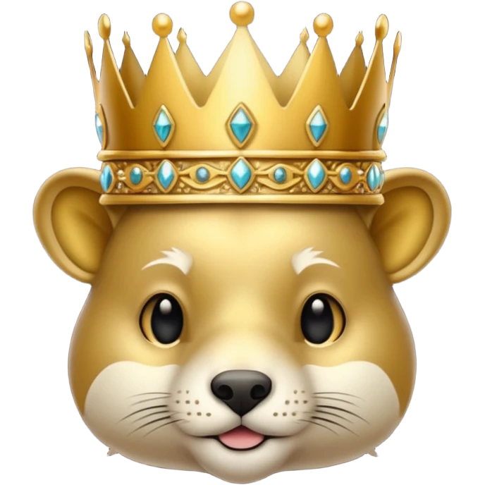 animal avec couronne emoji