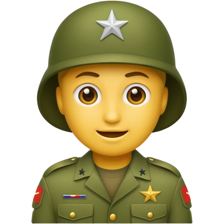Create emoji of army  emoji