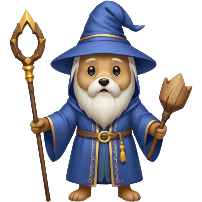 Dog wizard emoji