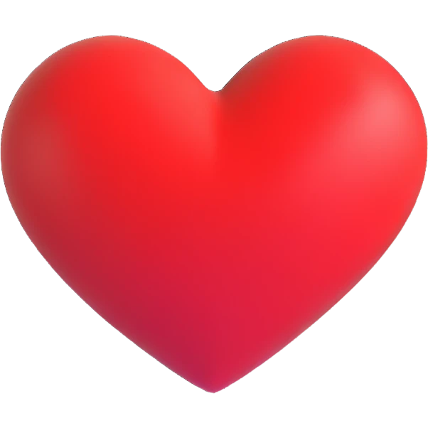 red heart emoji
