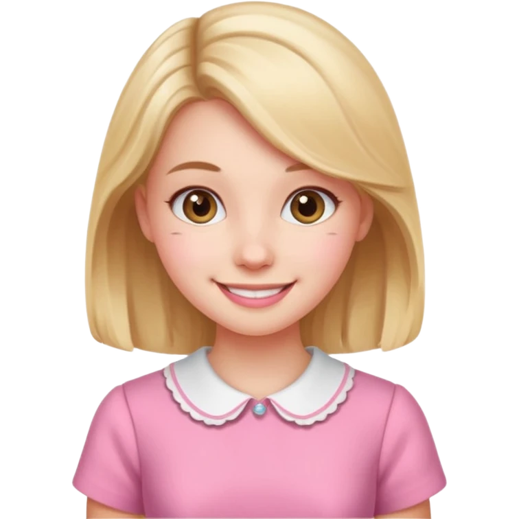 Cute preppy and pink emoji