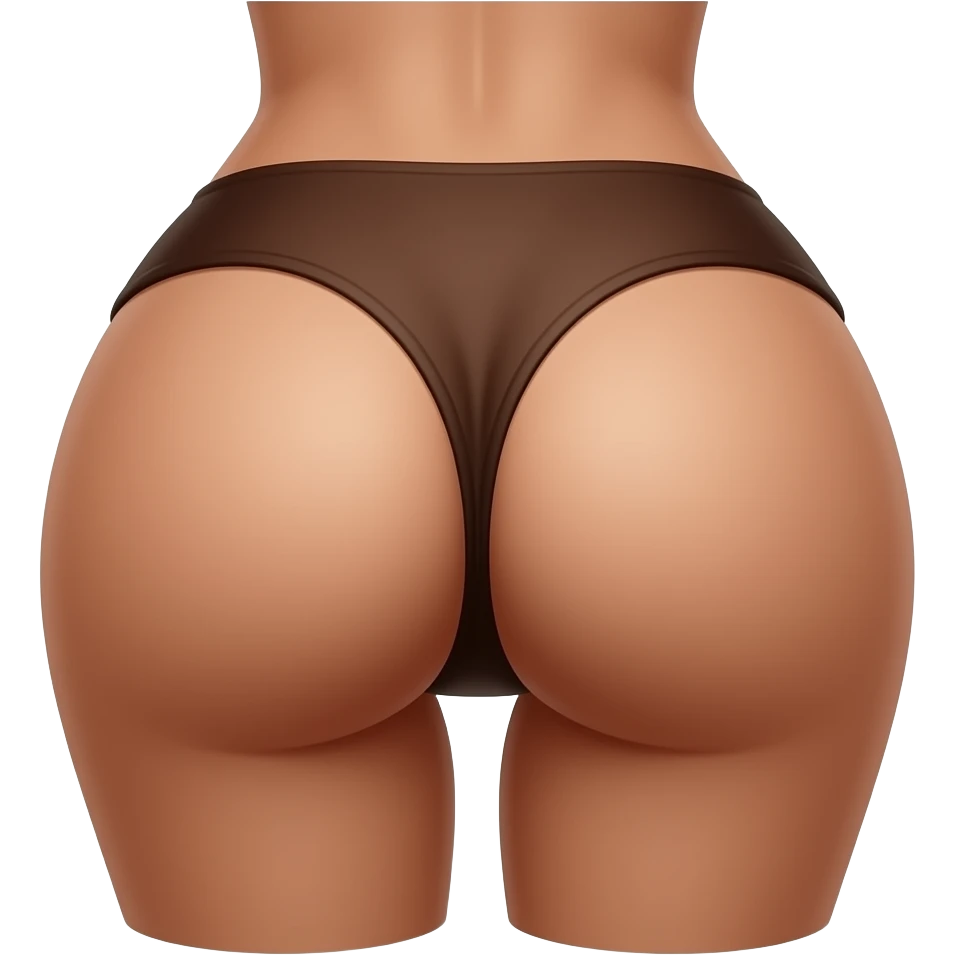 Anal sex brown butt emoji