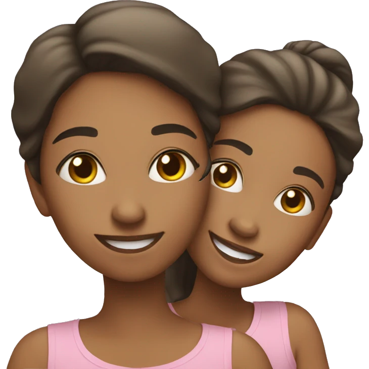 happy mother and daughter emoji