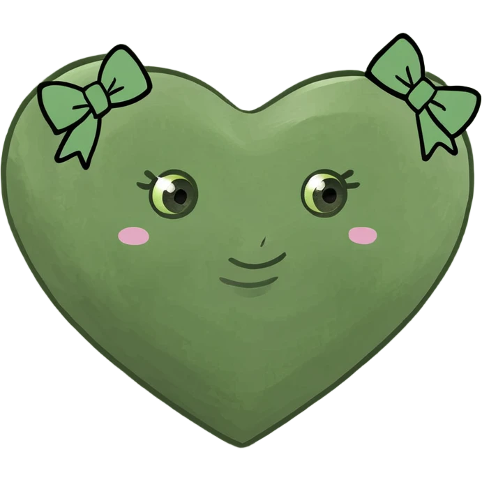 Сердце +бантики emoji