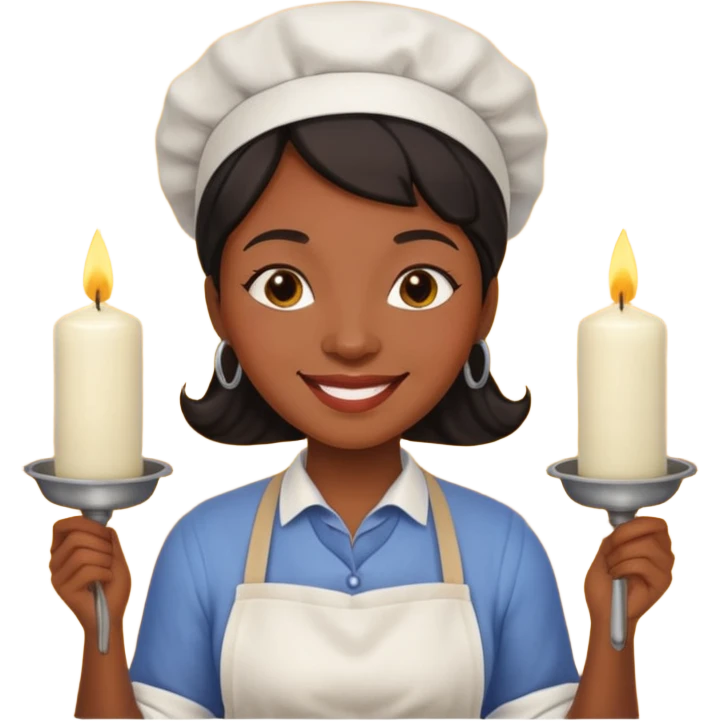 Candle Maker black woman emoji