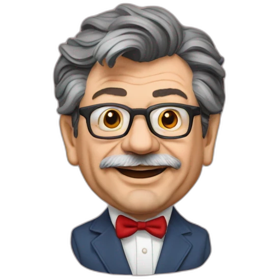 jean luc mélanchon avec un nezrouge de clown emoji