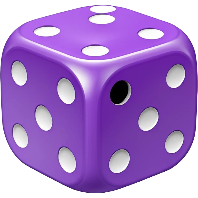 lucky white and purple emoji