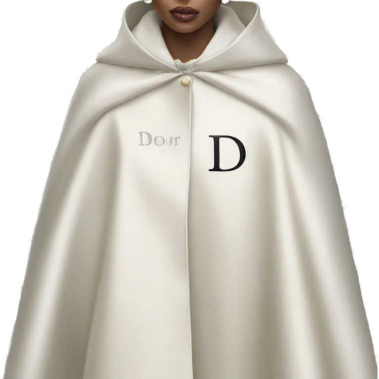 Dior logo on the cape emoji