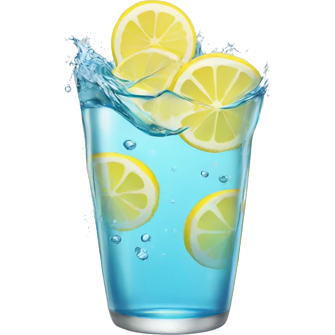 water with lemon slices emoji