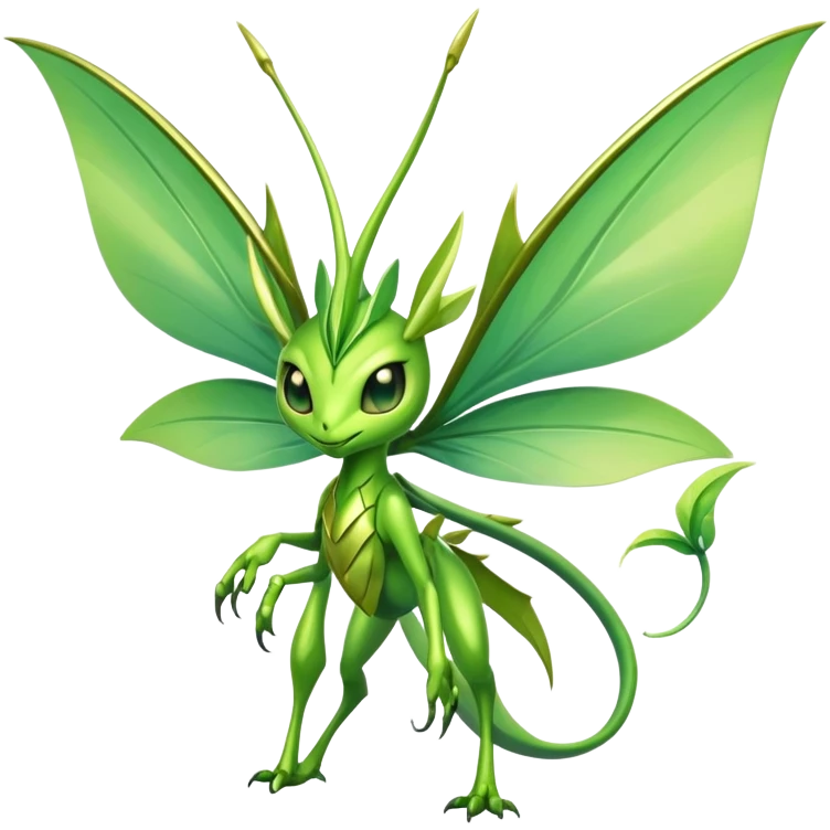 Shiny Exotic Bayleaf-Celebi-Scyther-Hybrid-Creature emoji