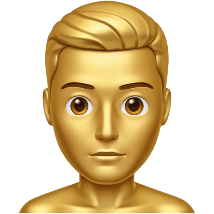 metal skin colored man emoji