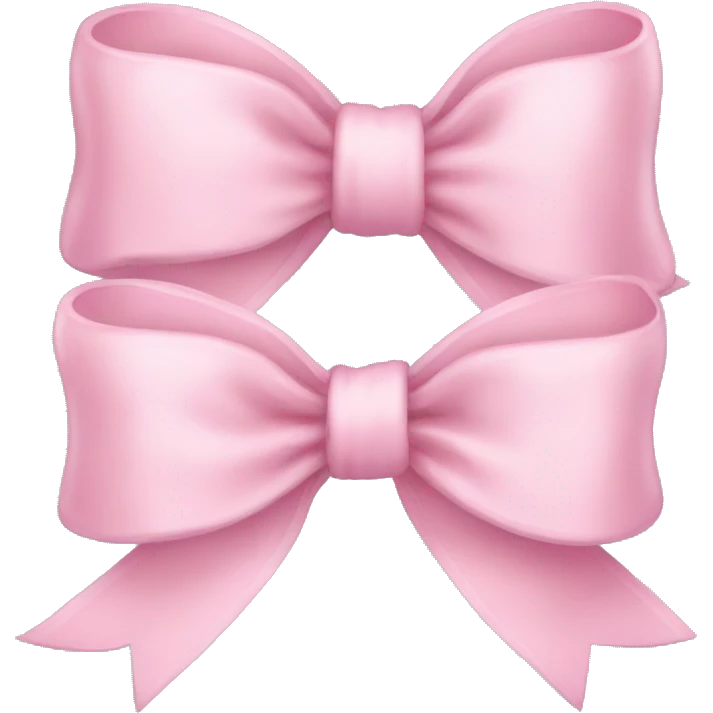 Light pink bows emoji