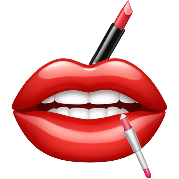 lip gloss emoji that says rhode  emoji