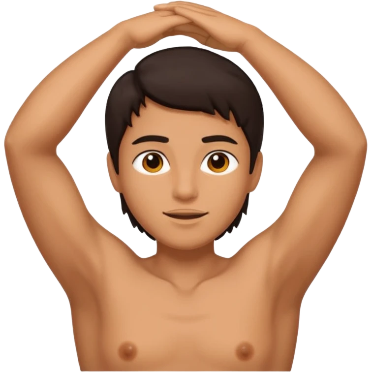 Hairy armpit emoji
