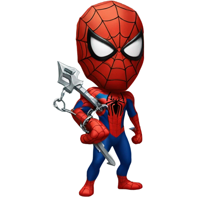 spiderman with the keyblade emoji